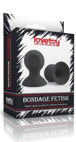 Bondage Fetish Silicone Nipple Suckers by Lovetoy - Breast and Nipple Toys