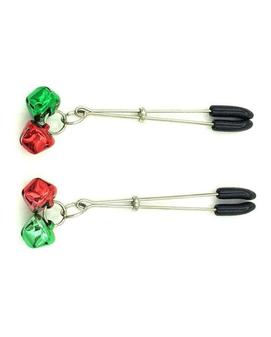 Bondage Nipple Clamps with Two Bells by BDStyle - Breast and Nipple Toys