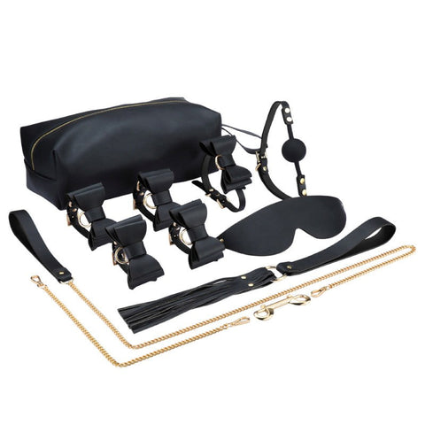 Bow Bondage Kit Leather 29 cm by BDStyle - Bondage Kits