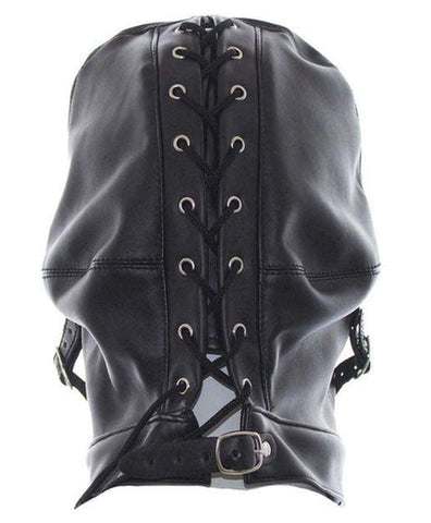 Cafe Bondage Hood Leather by Hell's Couture - Bondage Hoods