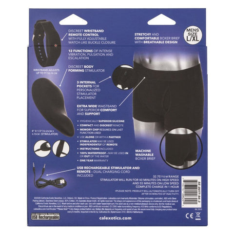 Remote Control Boxer Brief Set by California Exotics - Strap On Sextoys