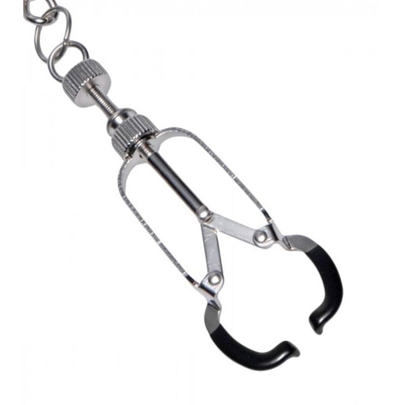 Caliper Nipple Clamps with Removable Chain - - Breast and Nipple Toys