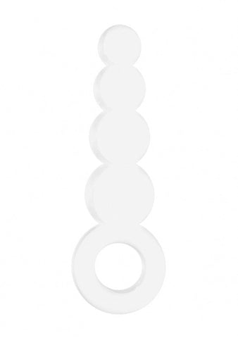 Chrystalino Tickler White Glass by Shots Toys - Glass Sex Toys
