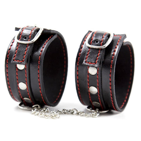 Class Single Rivet Adjustable BDSM Cuffs by BDStyle - Cuffs and Restraints