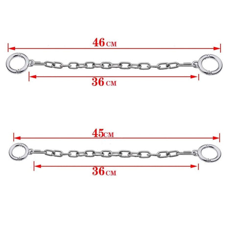 Class Stainless Steel Ankle Cuffs by BDStyle - Steel Sex Toys
