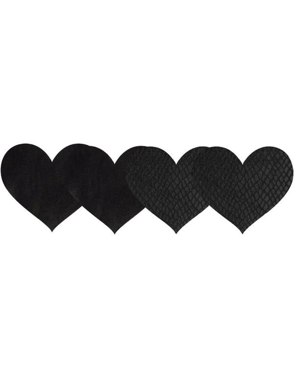 Classic Black Hearts - - Wigs and Gloves