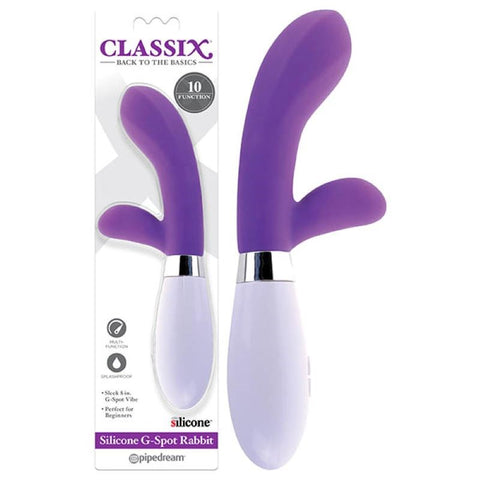 Classix Silicone G-Spot Rabbit Vibrator by Pipedream - Rabbit Vibrators