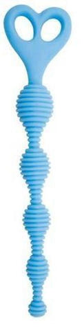 Climax Anal Striped Silicone Anal Beads by Topco - Anal Beads and Balls