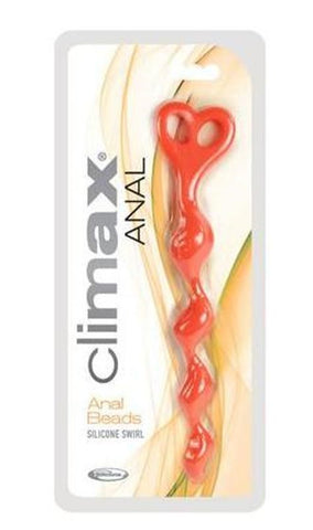 Climax Anal Silicone Anal Beads Swirl by Topco - Anal Beads and Balls
