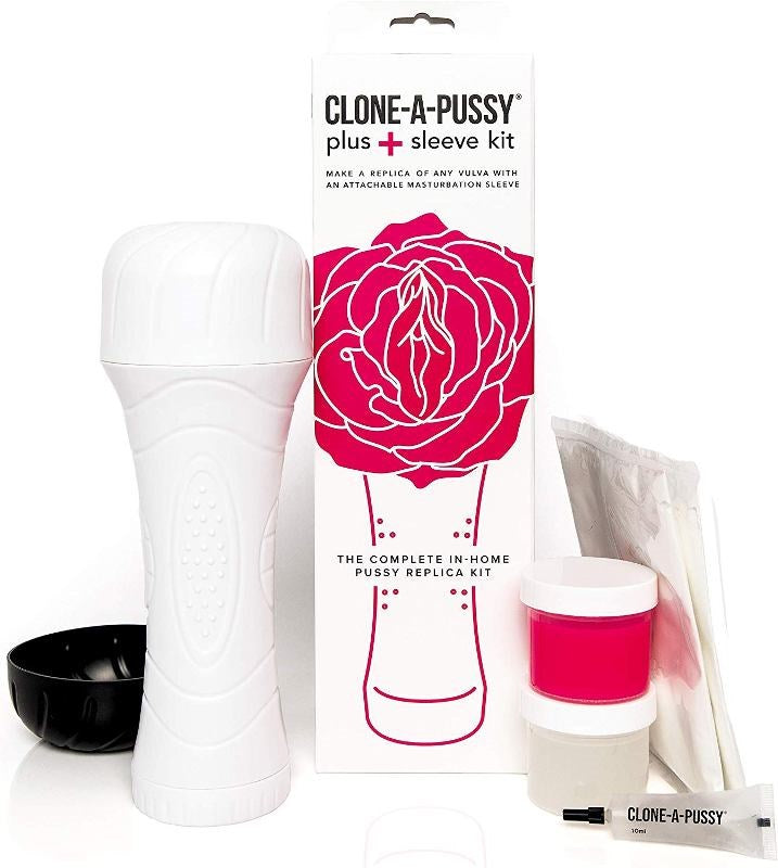 Clone-A-Pussy Plus+ Silicone Casting Kit with Sleeve Hot Pink - - Moulding Kits