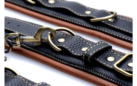 Coax Collar To Wrist Restraints by XR Brands - Cuffs and Restraints