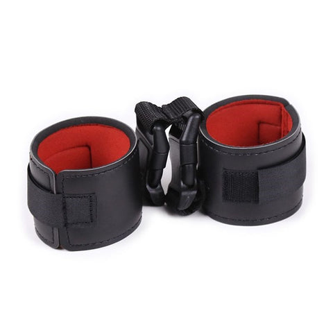 Collar With Hand Cuffs Leather by BDStyle - Cuffs and Restraints