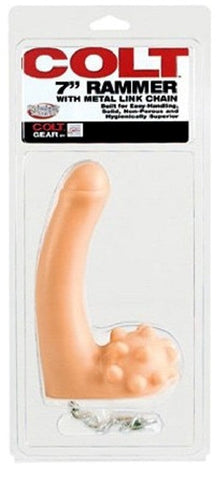 Colt 7 Inch Rammer with Metal Link Chain - Realistic Dildos