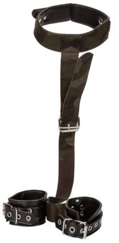 Colt Camo BDSM Play Collar and Cuffs by California Exotics - Cuffs and Restraints