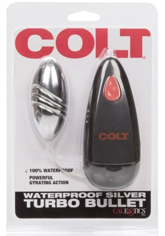 Colt Waterproof Turbo Bullet Silver - - Personal Massagers