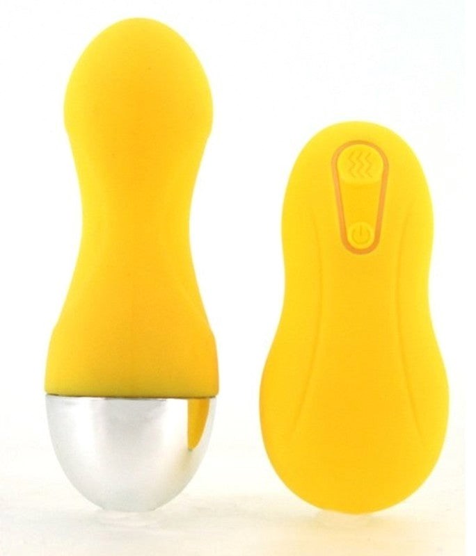 Confetti Wicked Wireless Contour Egg Yellow - - Remote Control Vibrators