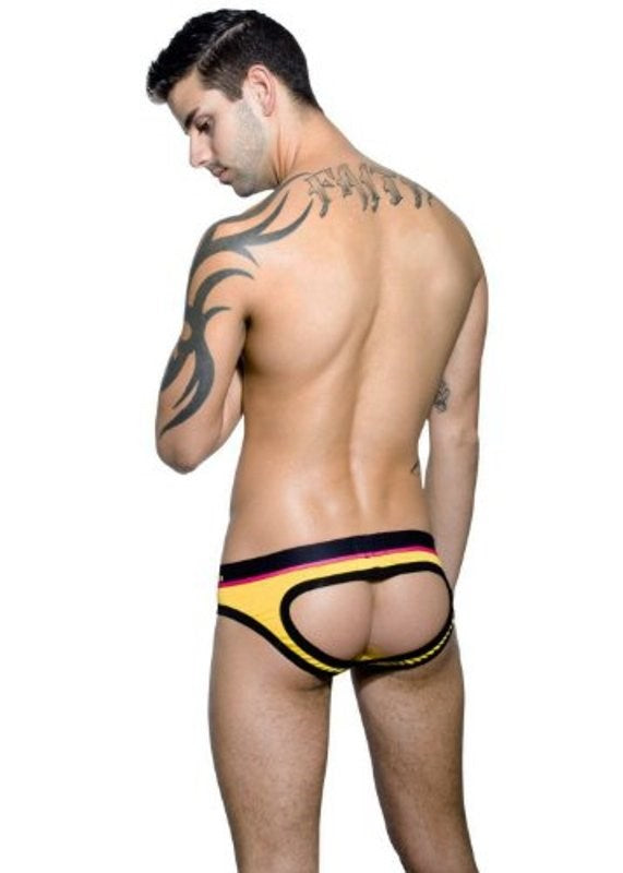 Coolflex Air Jock With ShowIt Yellow - - Jocks and G-Strings