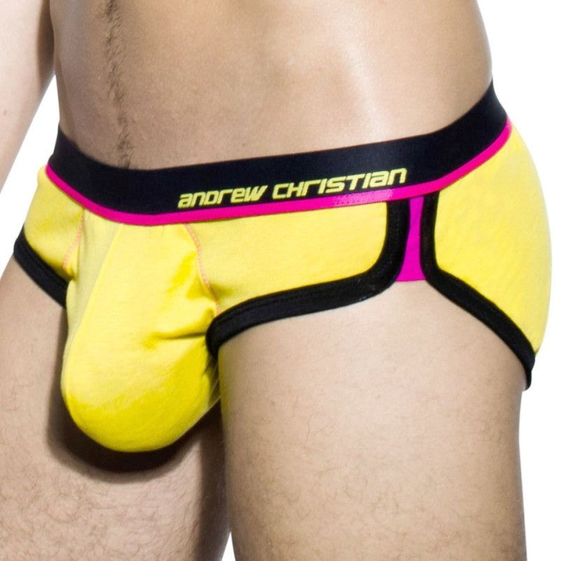 Coolflex Tagless Brief w/ Show-It Yellow - - Jocks and G-Strings