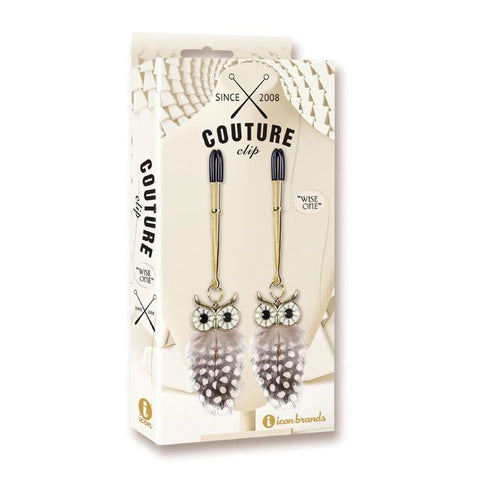 Couture Clip Luxury Nipple Clamps Wise One by Icon Brands - Nipple and Clit Clamps