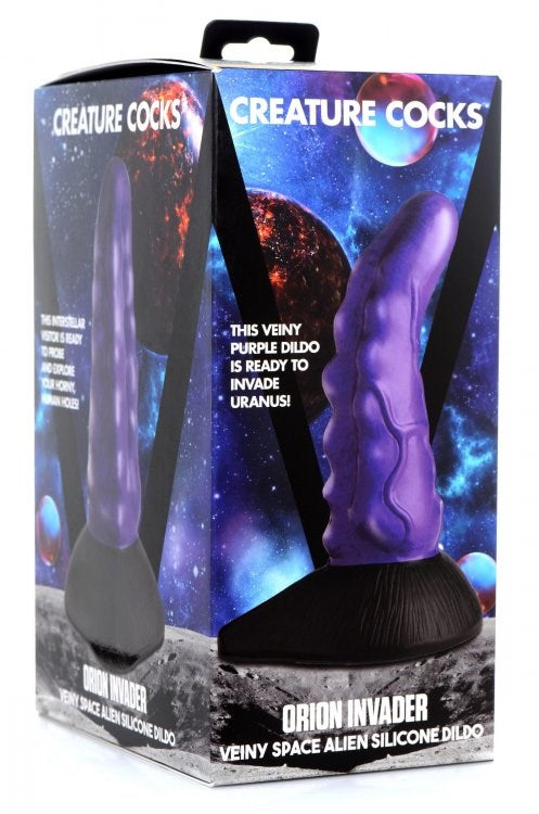 Creature Cocks Orion Invader Veiny Space Alien Silicone Dildo - - Non-Realistic Dildos