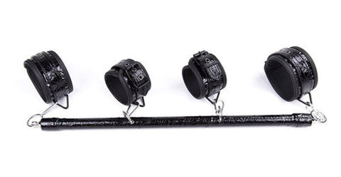 Crocodile Wrist and Ankle Cuffs Bar by BDStyle - Spreaders and Hangers
