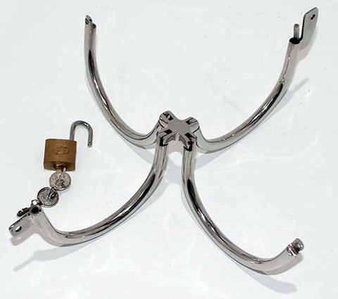 Crossover Bondage Cuffs by Hell's Couture - Cuffs and Restraints
