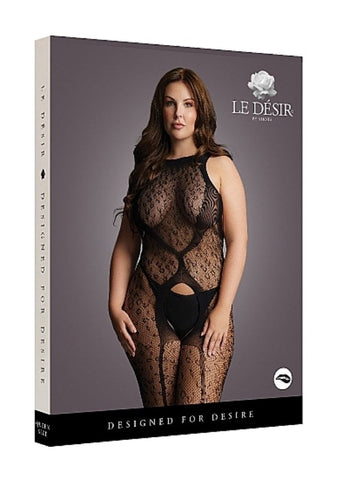 Crotchless Leopard Bodystocking by Shots Toys - Body Stockings