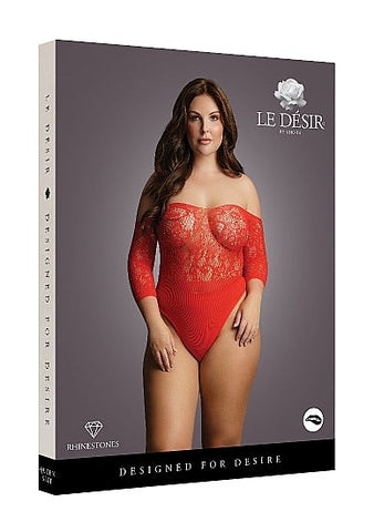Crotchless Rhinestone Teddy by Shots Toys - Babydolls and Chemises
