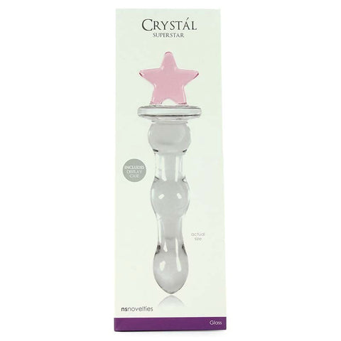 Crystal Superstar Glass Dildo by NS Novelties - Glass Sex Toys