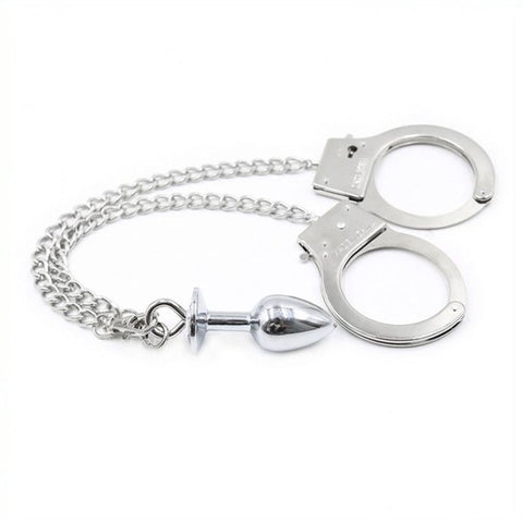 Bondage Bliss Cuffs and Butt Plug Set by BDStyle - Cuffs and Restraints