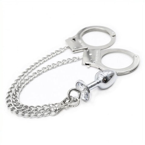 Bondage Bliss Cuffs and Butt Plug Set by BDStyle - Cuffs and Restraints