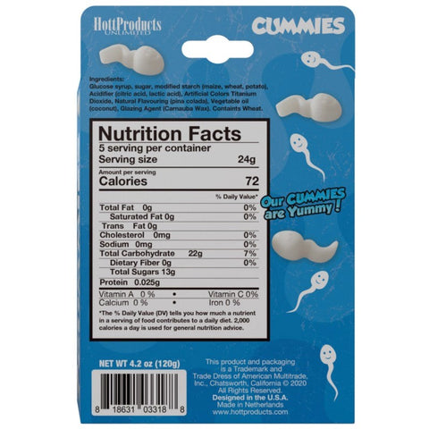 Cummies Sperm Shaped Gummies by Hott Products - Sex Games, Coupons and Tricks