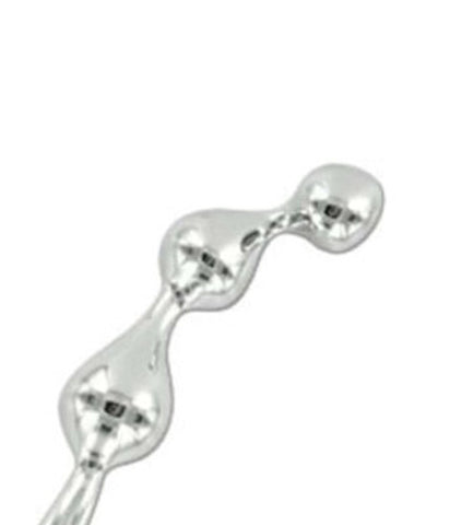 Curved Metal G Wand by Hell's Couture - Steel Sex Toys