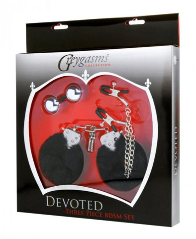 Devoted Three Piece Bedroom BDSM Set by XR Brands - Bondage Kits