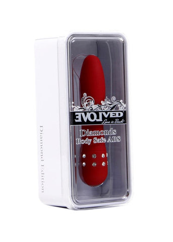Diamond Princess Massager Red by Evolved - Clit Ticklers and Pulsators