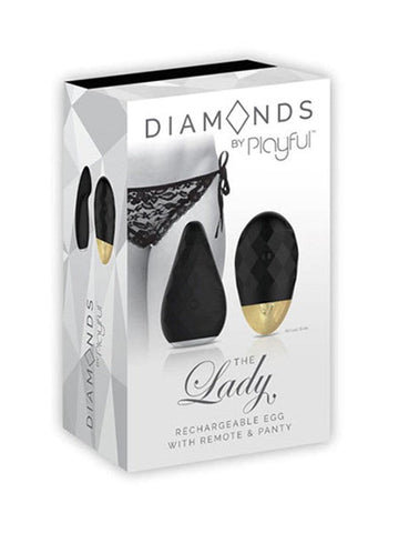 Diamonds By Playful The Lady Rechargeable Panty Vibrator - Remote Control Vibrators