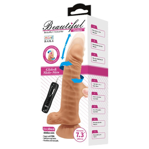 Easton Light Brown Waterproof Dildo by Baile - Realistic Dildos