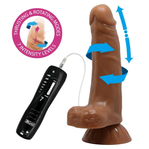 Easton Light Brown Waterproof Dildo by Baile - Realistic Dildos