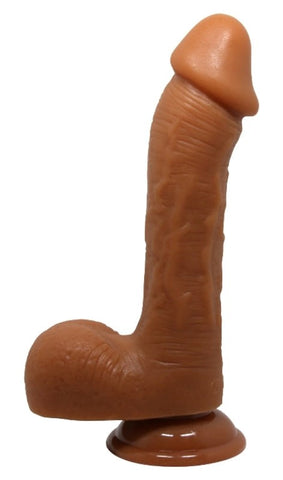 Johnson Light Brown Suction Cup Dildo by Baile - Realistic Dildos