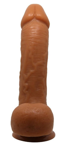 Johnson Light Brown Suction Cup Dildo by Baile - Realistic Dildos
