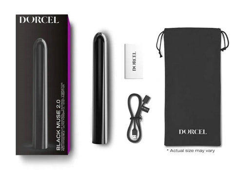 Black Muse 2.0 Bullet Vibrator by Marc Dorcel Toys - Bullet Vibrators
