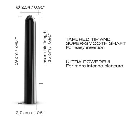 Black Muse 2.0 Bullet Vibrator by Marc Dorcel Toys - Bullet Vibrators