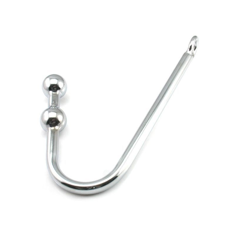 Double Ball Steel Anal Hook - - Spreaders and Hangers