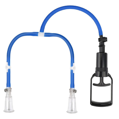 Double Cup Nipple Enhancement Pump by BDStyle - Breast and Nipple Toys