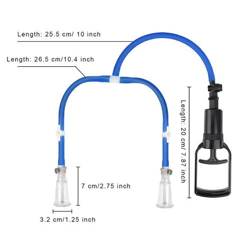 Double Cup Nipple Enhancement Pump by BDStyle - Breast and Nipple Toys