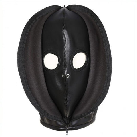 Double Layer Leather Bondage Hood by BDStyle - Bondage Hoods