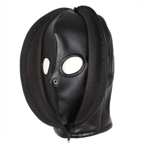 Double Layer Leather Bondage Hood by BDStyle - Bondage Hoods