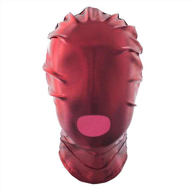 Double Layer Open Mouth Hood - - Bondage Hoods