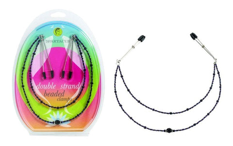 Double Strand Deluxe Beaded Clamps - Nipple and Clit Clamps