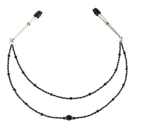 Double Strand Deluxe Beaded Clamps - Nipple and Clit Clamps